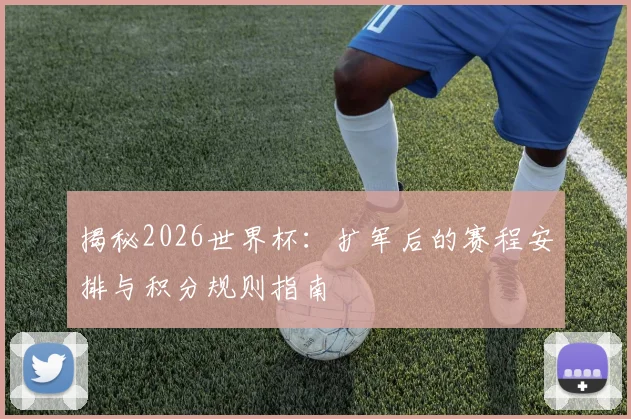 揭秘2026世界杯：扩军后的赛程安排与积分规则指南